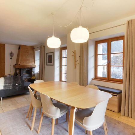 Apartamento Les Alpins - Centre De Chamonix - Renove Avec Jardin Et Vue Imprenable Sur Le Montblanc Exterior foto