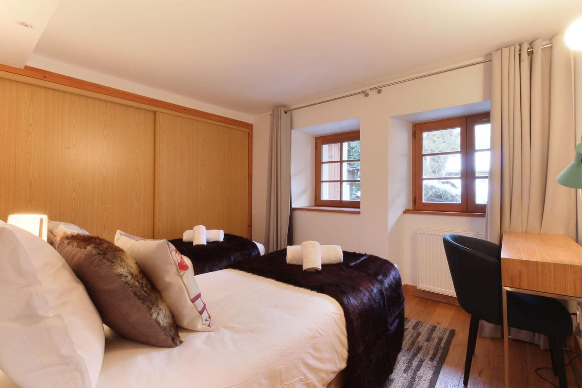 Apartamento Les Alpins - Centre De Chamonix - Renove Avec Jardin Et Vue Imprenable Sur Le Montblanc Exterior foto